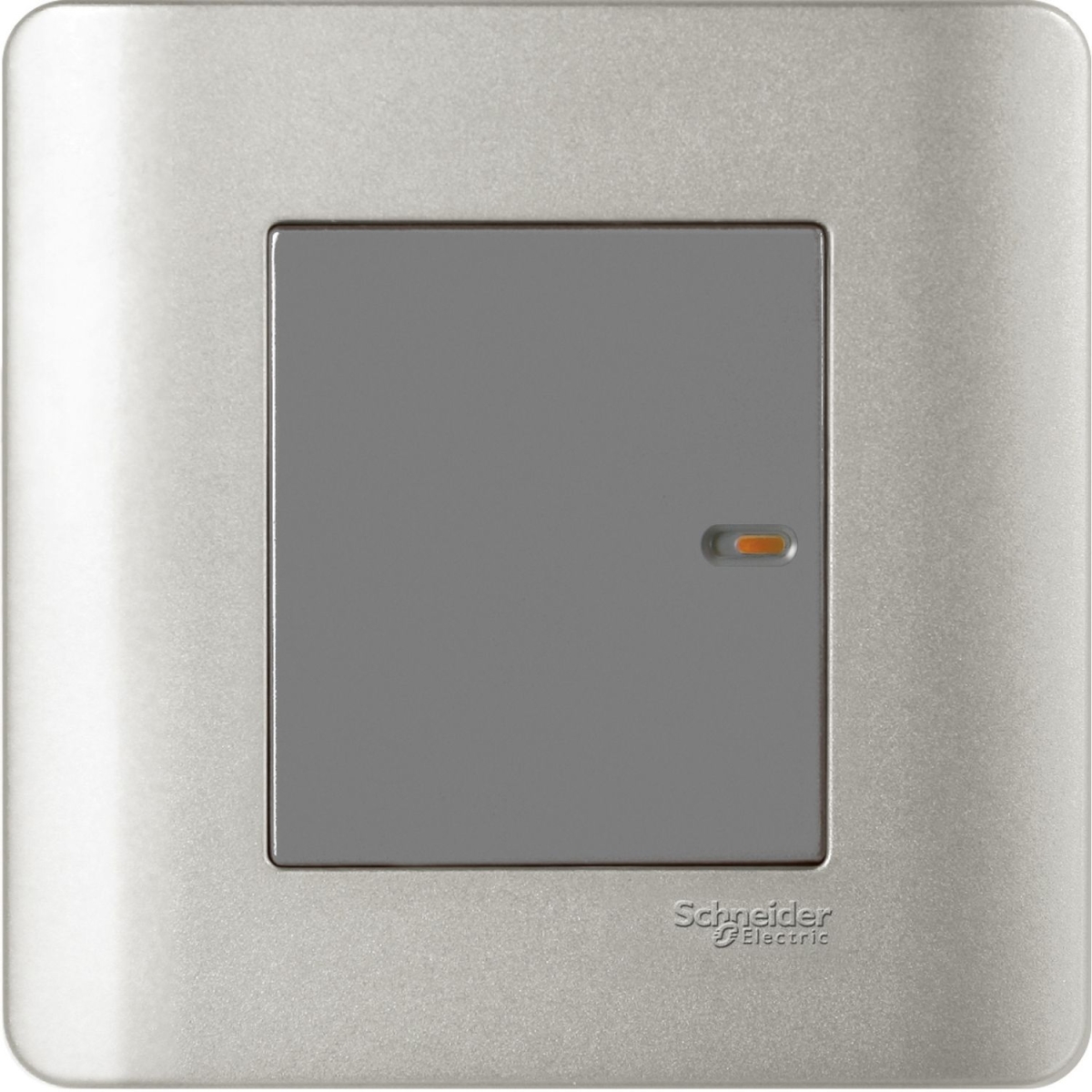 Schneider Electric 施耐德電氣E8431_1_SA_G2 ZENcelo 16AX 單位單控平觸開關掣連開關指示 (銀灰)